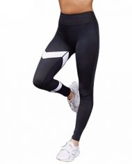 Active Single Leg Stripe Athleisure Leggings 1