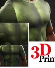 Hulk Dark Green Compression Shirt 3