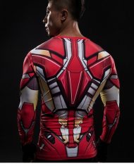 Iron Man Suit Long Sleeve Compression Shirt 1
