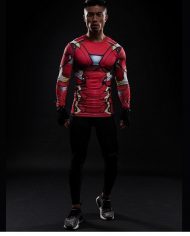 Iron Man Suit Long Sleeve Compression Shirt 2