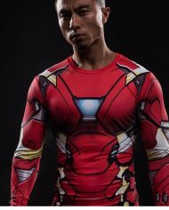 Iron Man Suit Long Sleeve Compression Shirt 4