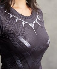 Ladies Black Panther Compression Shirt 2